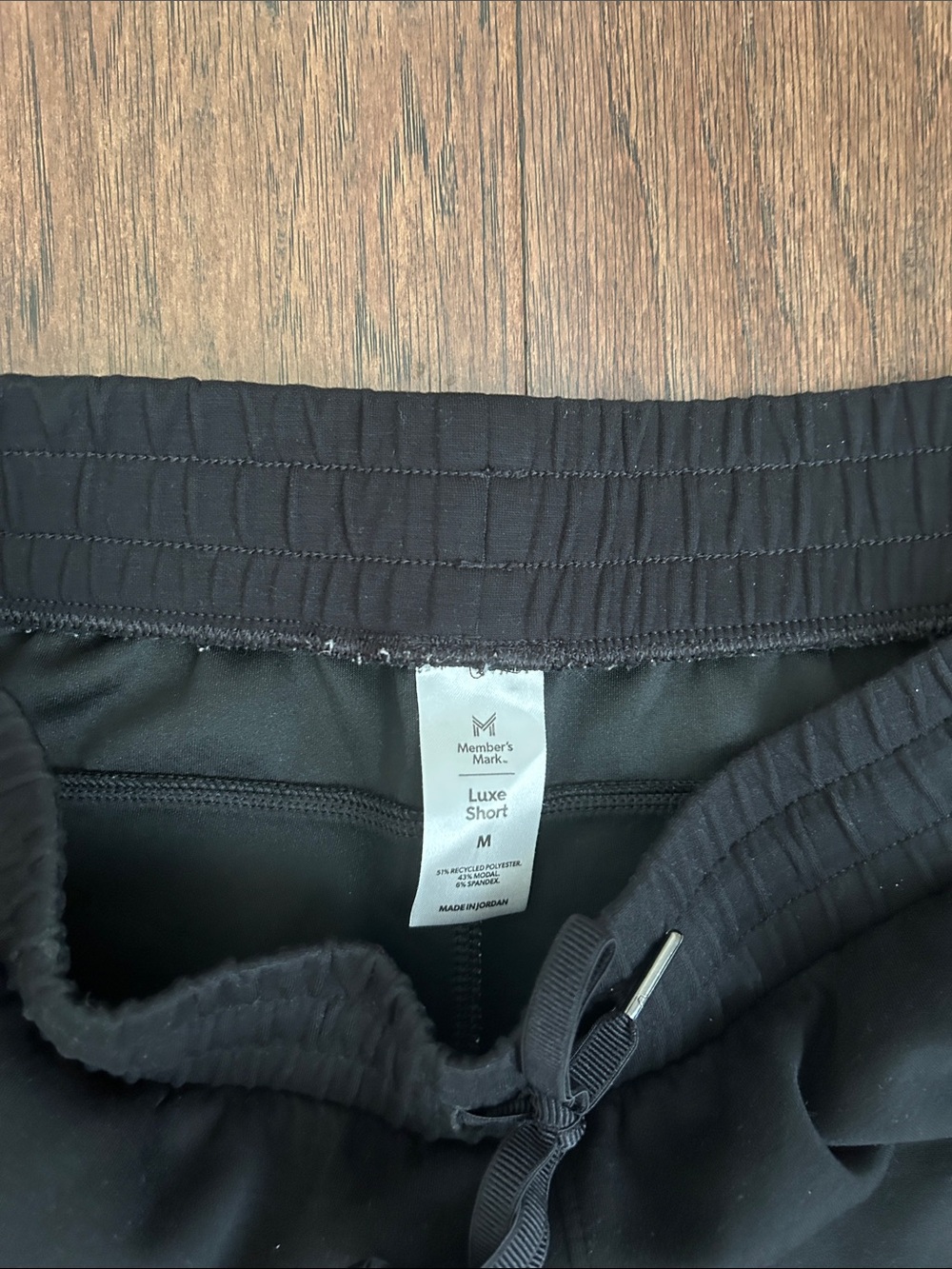 Women’s Members Mark size M Black Drawstring Lounge Shorts - Picture 2 of 3